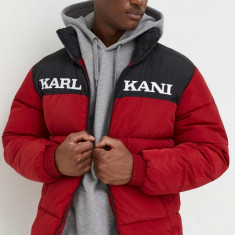Karl Kani geaca barbati, culoarea rosu, de iarna