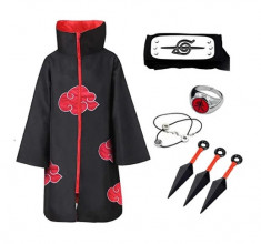 Set costum roba naruto cu bandana, cutite, inel ?i colier foto