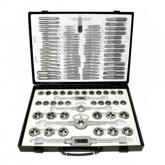 Trusa tarozi si filiere Bass BS-2144, 110 buc, M3 &amp;ndash; M20, HSS foto