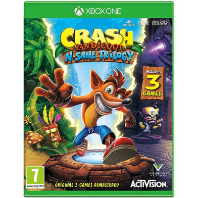 Crash Bandicoot N. Sane Trilogy Remastered Xbox One (include 3 jocuri) foto