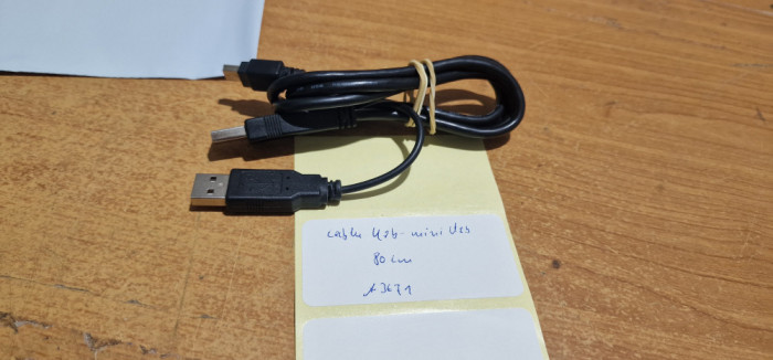 Cablu Usb - mini Usb 80cm #A3671
