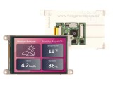 Afișaj TFT 3,5" 320x480 4D Systems - 8MB SRAM, 16MB Flash, 182cd/m&sup2;