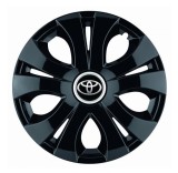 Cumpara ieftin Set 4 Capace Roti Top Negru R16, Compatibil Cu Toyota, Autohelix MSA