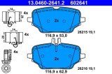 ATE 13.0460-2641.2 set placute frana,frana disc