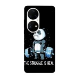 Husa compatibila cu Huawei Nova Y70 model The struggle is real, Silicon, TPU, Viceversa, Transparent, Carcasa