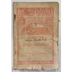 SCRIITORI SI ARTISTI CONTIMPORANI CU PORTRETE SI ILUSTRATIUNI 1912