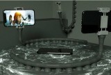 Suport telefon cu ventuză, flexibil ca un vierme