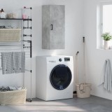 Cumpara ieftin Dulap baie suspendat Gossi, gri beton, 34.5x34x90 cm, lemn prelucrat. Corp baie, etajera