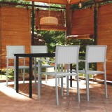 vidaXL Set de mobilier de grădină, alb, 5 piese 3099259