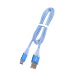 Cablu USB tata la type C tata, cu Led, D8-32C, 196743