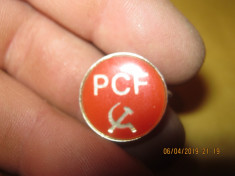 insigna -,Franta-partidul comunist francez-PCF foto