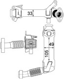 MAHLE CE 21 000P Radiator, recirculare gaze de esapament