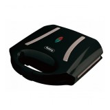 Sandwich maker Rosberg, 750 W, 2 sandwich-uri, placi antiaderente tip grill, protectie supraincalzire, Negru