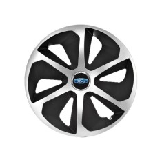 Set 4 capace roti Roco Gri-Negru R16 Compatibil Cu Ford