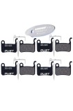 Set plăci de fr&acirc;nă disc pentru bicicletă, 4 perechi, semimetale, pentru Shimano Deore/XTR/SLX - Semimetale