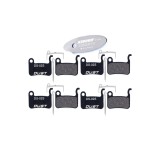 Set plăci de fr&acirc;nă disc pentru bicicletă, 4 perechi, semimetale, pentru Shimano Deore/XTR/SLX - Semimetale
