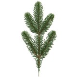 Crenguta Brad Artificial Verde cu 5 Ramuri Full 3D PE pentru Decoratiuni de Craciun