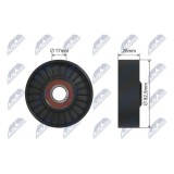 Rola intinzator curea transmisie Audi A6 C5, A8 D2 3.7, 4.2 11.98-01.05, 500281