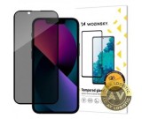 Folie de protectie Ecran Privacy WZK AntiSpy pentru Apple iPhone 16e / 14 / 13 Pro / 13 Sticla securizata Full Glue