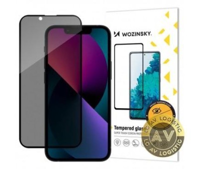 Folie de protectie Ecran Privacy WZK AntiSpy pentru Apple iPhone 16e / 14 / 13 Pro / 13 Sticla securizata Full Glue foto