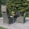 vidaXL Set de mobilier pentru grădină, 5 piese, gri deschis 3099644
