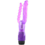 Vibratoare din jelly - Vibrator Penetrare Dubla Stimulare Simultana Vaginala si Anala Vibratii Multiple Puternice