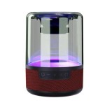 Cumpara ieftin Boxa Portabila TWS Kakusiga KSC-608 Colorful Light, Bluetooth 5.0, Rosu