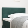 VidaXL Tăblie LED Tapițată cu Butoane Verde &Icirc;nchis 80 cm Catifea