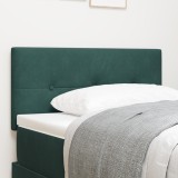 vidaXL Tăblie LED Tapițată cu Butoane Verde &Icirc;nchis 80 cm Catifea