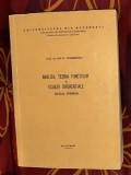 Analiza, teoria functiilor si ecuatii diferentiale : calculul diferential / Ion D. Teodorescu