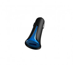 Incarcator auto Mcdodo CC-1002 2.1A USB Black Mask Blue foto