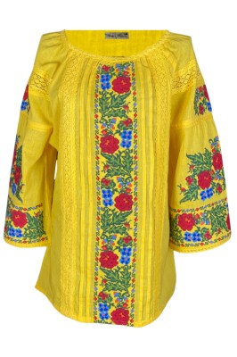 Bluza tip ie dama R24, galben , marimea S foto