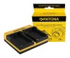 Patona Dual incarcator pentru Konica Minolta Minolta NP-200 Dimage X Xg Xi Xt Xt Biz inkl. Micro-USB Kabe