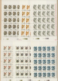 Romania 1993 PISICI timbre in coli nestampilate, Nestampilat