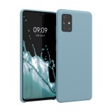 Husa pentru Samsung Galaxy A51, Silicon, Albastru, 51197.206, Carcasa, Kwmobile