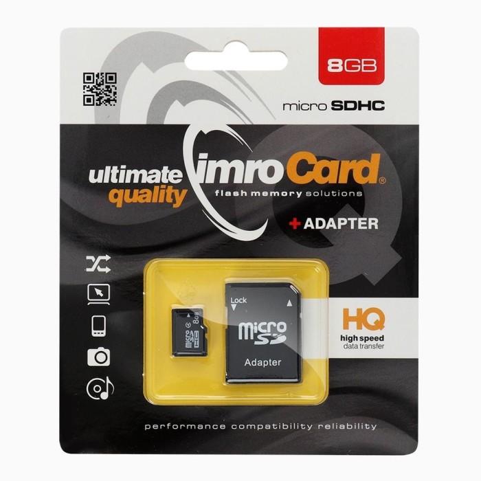 Card memorie Imro MicroSD 8GB + Adaptor SD