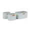 Set 3 cosuri depozitare Childhome 21x14x10 cm 14x10x10 cm Gri