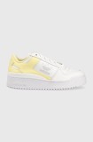 adidas Originals sneakers din piele Forum Bold culoarea alb
