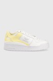 Adidas Originals sneakers din piele Forum Bold culoarea alb