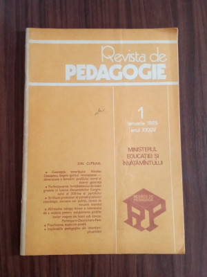 Revista de pedagogie Nr. 1/1985 foto