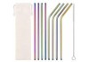 Set 10 paie, reutilizabile, inox, multicolor, 20 cm, Oem
