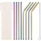 Set 10 paie, reutilizabile, inox, multicolor, 20 cm