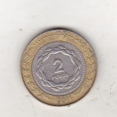 bnk mnd Argentina 2 pesos 2011 bimetal