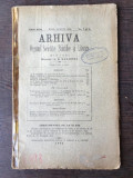 Arhiva - Organul Societatei Stiintifice si Literare Anul XIII Iulie-August 1902 No. 7-8