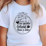 Tricou personalizat alb big sister cea mai buna sora 5-6 ani