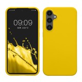 Husa Kwmobile pentru Samsung Galaxy S23 FE, Galben, Silicon, KWM000021KZ008C, Carcasa