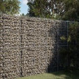 VidaXL Coș gabion cu capac, 100x100x200 cm, fier galvanizat 3295225