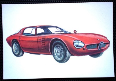 P.368 RECLAMA AUTO CIOCOLATA JAQUES LE MONDE DES AUTOS 1966 ALFA ROMEO KANGURU foto