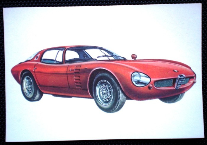P.368 RECLAMA AUTO CIOCOLATA JAQUES LE MONDE DES AUTOS 1966 ALFA ROMEO KANGURU