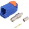 Conector FAKRA mufă mamă crimpat C-Signal Blue